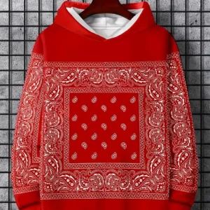 Sweat à Capuche Imprimé 3D pour Homme - Manches Longues, Mélange de Polyester, Parfait pour le Printemps/Automne